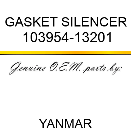 GASKET, SILENCER 103954-13201