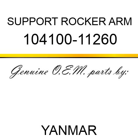 SUPPORT, ROCKER ARM 104100-11260