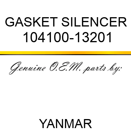 GASKET, SILENCER 104100-13201