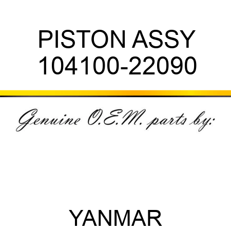 PISTON ASSY 104100-22090