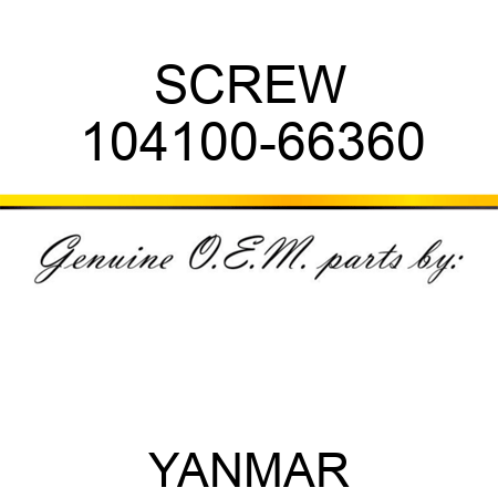 SCREW 104100-66360