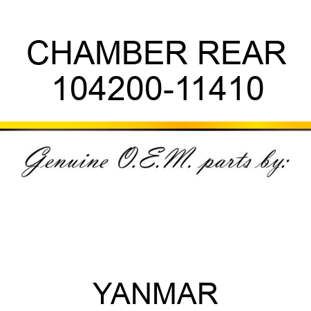 CHAMBER, REAR 104200-11410