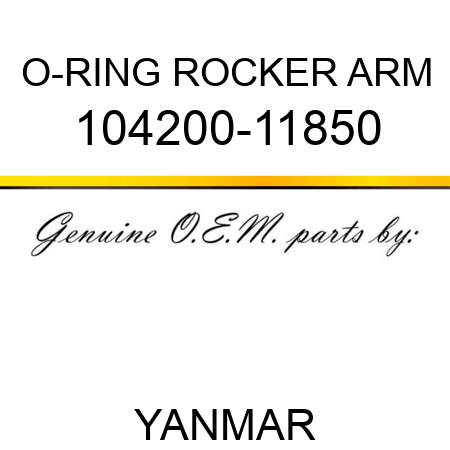 O-RING, ROCKER ARM 104200-11850