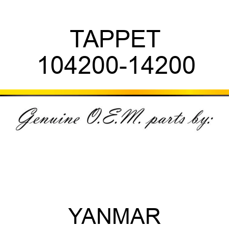 TAPPET 104200-14200