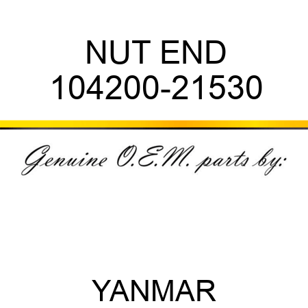 NUT, END 104200-21530