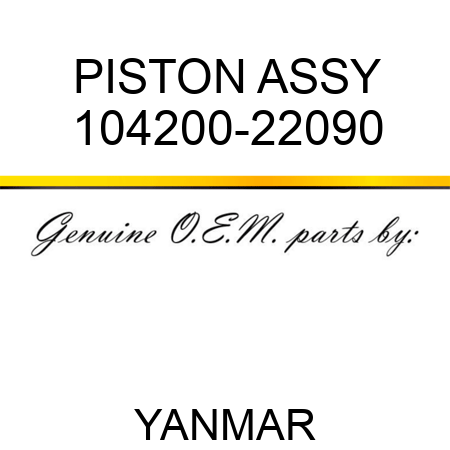PISTON ASSY 104200-22090