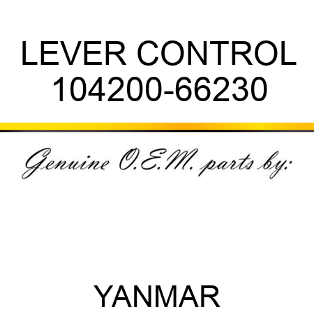 LEVER, CONTROL 104200-66230