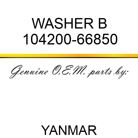 WASHER, B 104200-66850