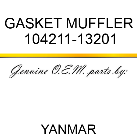 GASKET, MUFFLER 104211-13201