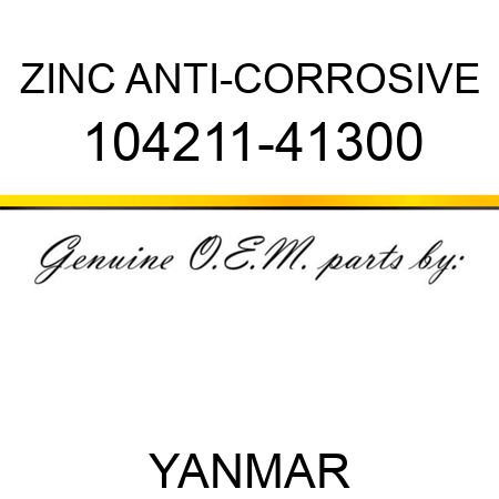 ZINC, ANTI-CORROSIVE 104211-41300