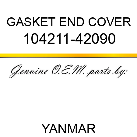 GASKET, END COVER 104211-42090