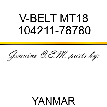 V-BELT, MT18 104211-78780