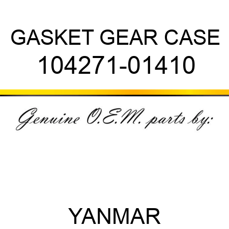GASKET, GEAR CASE 104271-01410