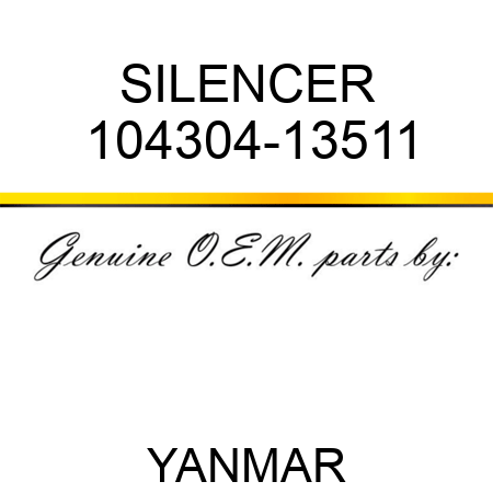 SILENCER 104304-13511