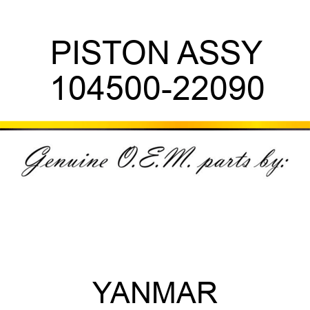 PISTON ASSY 104500-22090