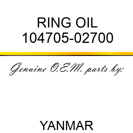 RING, OIL 104705-02700