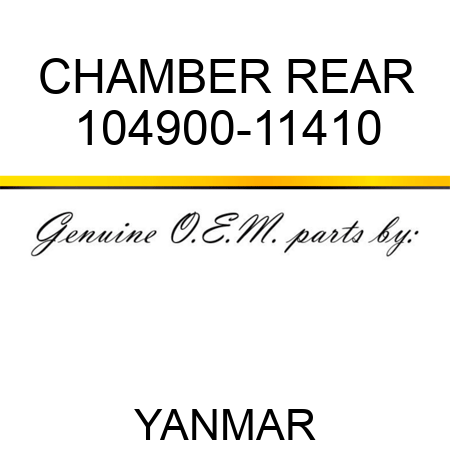CHAMBER, REAR 104900-11410