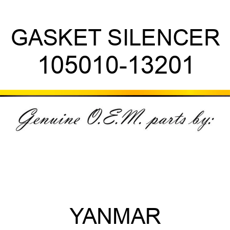 GASKET, SILENCER 105010-13201
