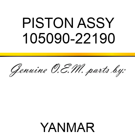 PISTON ASSY 105090-22190