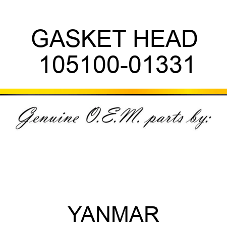 GASKET, HEAD 105100-01331