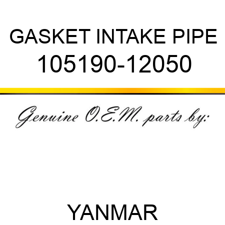 GASKET, INTAKE PIPE 105190-12050