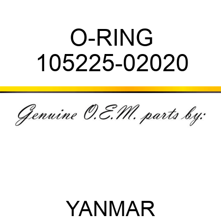 O-RING 105225-02020