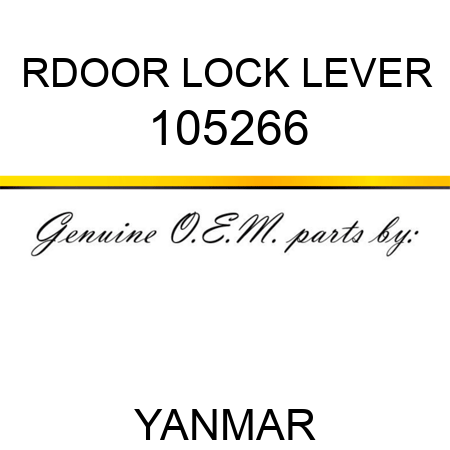 R,DOOR LOCK LEVER 105266