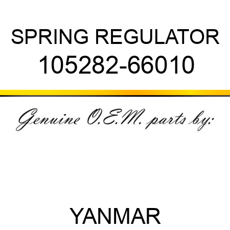 SPRING, REGULATOR 105282-66010
