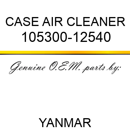 CASE, AIR CLEANER 105300-12540