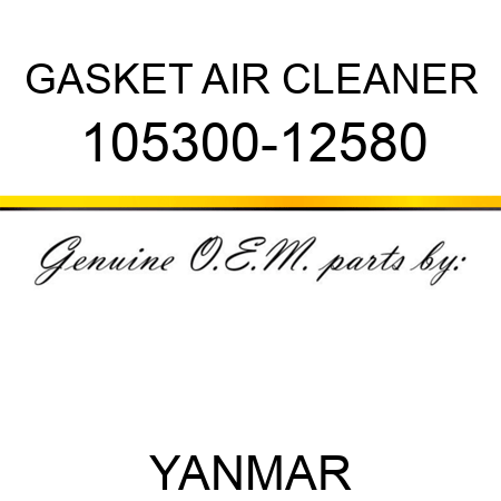 GASKET, AIR CLEANER 105300-12580