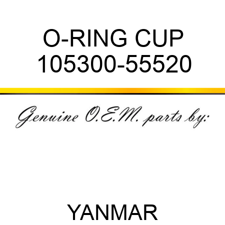 O-RING, CUP 105300-55520