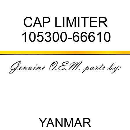 CAP, LIMITER 105300-66610