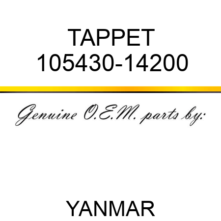 TAPPET 105430-14200