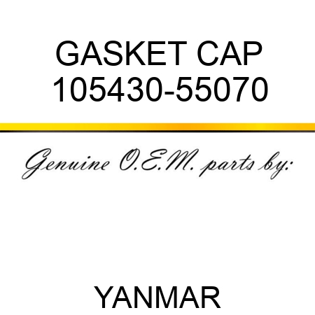 GASKET, CAP 105430-55070