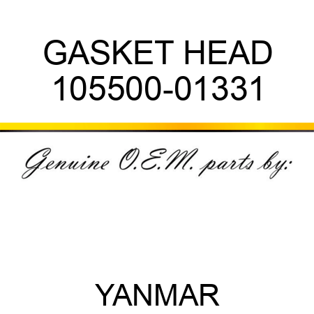 GASKET, HEAD 105500-01331
