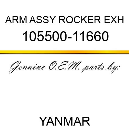 ARM ASSY, ROCKER EXH 105500-11660