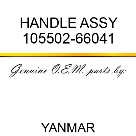 HANDLE ASSY 105502-66041