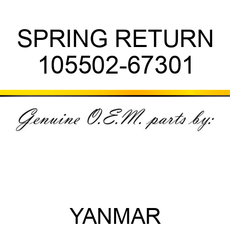SPRING, RETURN 105502-67301