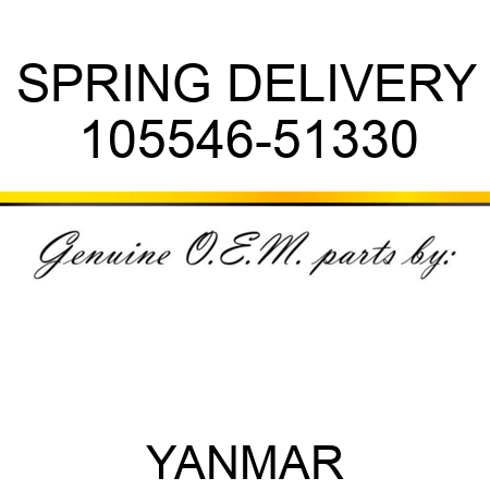 SPRING, DELIVERY 105546-51330