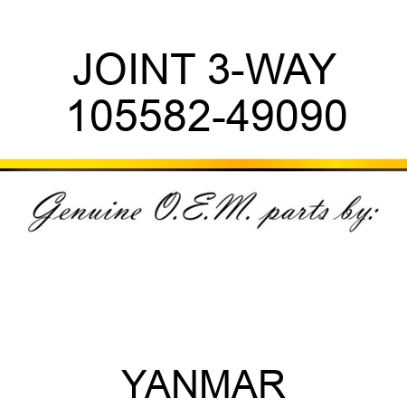 JOINT, 3-WAY 105582-49090