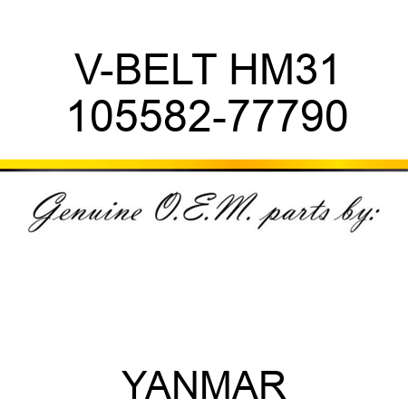 V-BELT, HM31 105582-77790