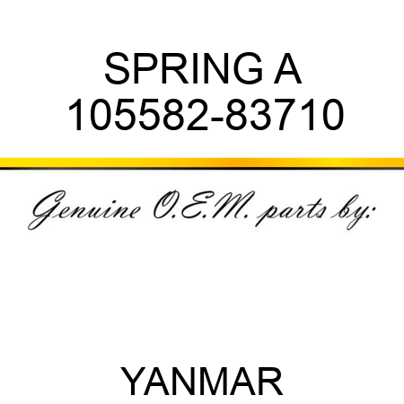 SPRING, A 105582-83710
