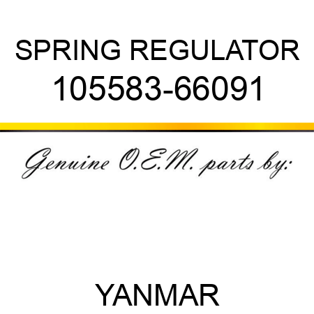 SPRING, REGULATOR 105583-66091