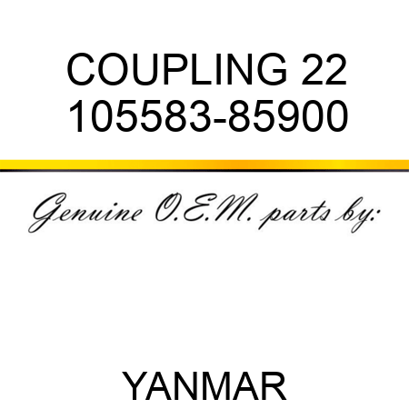 COUPLING, 22 105583-85900