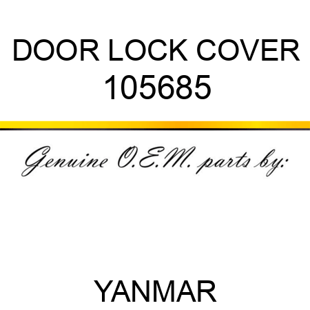 DOOR LOCK COVER 105685