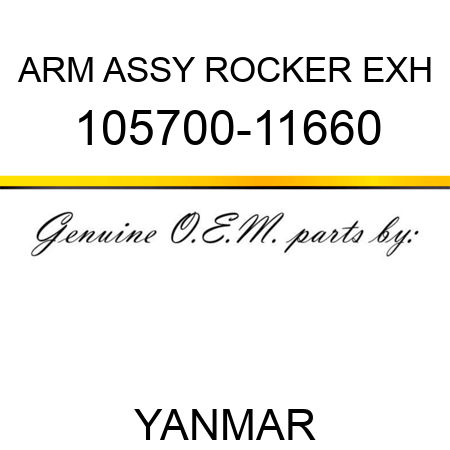 ARM ASSY, ROCKER EXH 105700-11660