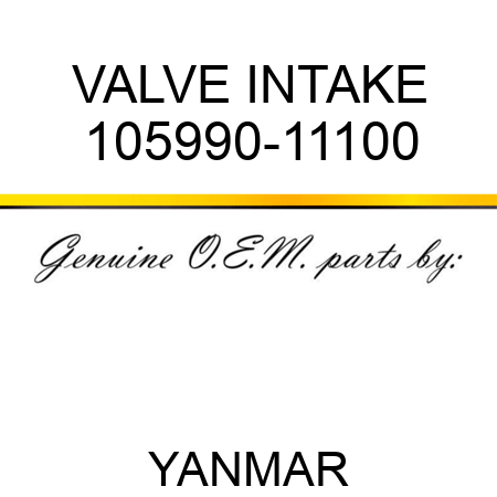 VALVE, INTAKE 105990-11100