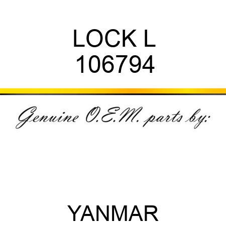LOCK L 106794