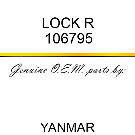 LOCK R 106795