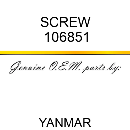 SCREW 106851